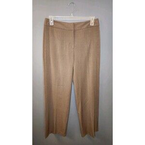 Worthington Dress Pants Women's‎ 12 Brown Trousers Stretch Straight Flat